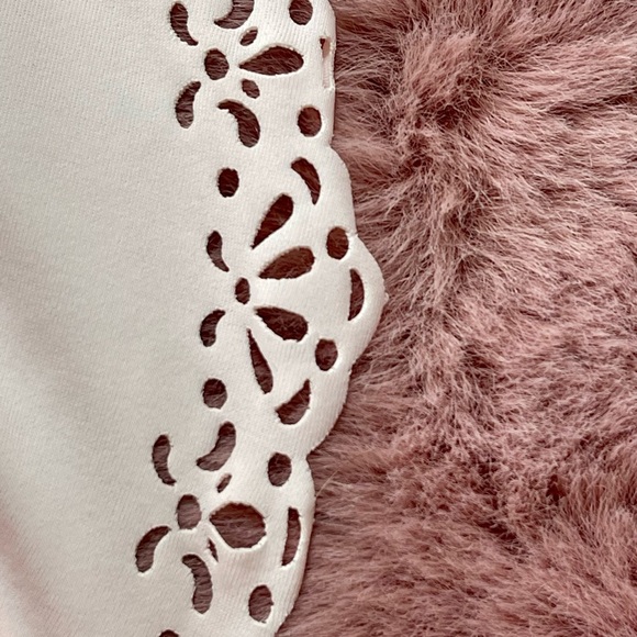 Ardene Off the Shoulder Ruffle Petal Pink Bikini Swim Set (Size Small) - Picture 3 of 4